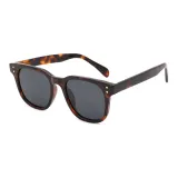 Tortoiseshell Frame with Black Lens