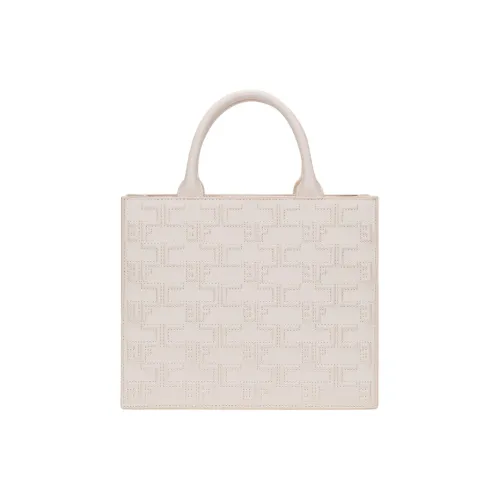 Elisabetta Franchi Synthetic Leather Handbag Medium Size Women's Butter