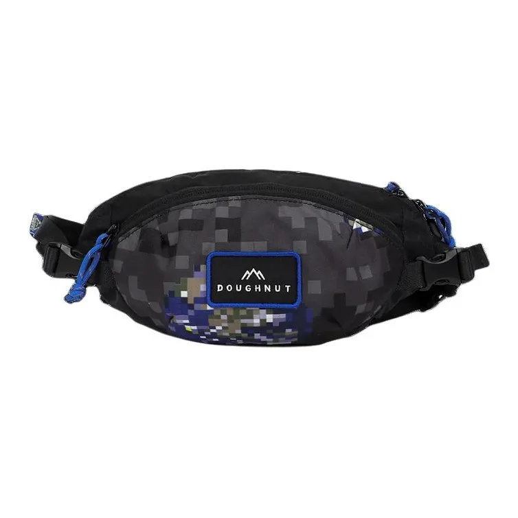 Doughnut Recycled Nylon Fanny Pack Unisex Black & Gray Blue-0