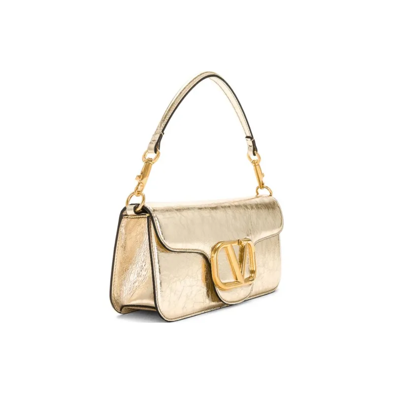 Valentino GARAVANILocò Leather Crossbody One Shoulder Handbags Women's Gold-1