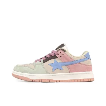 LIANGHUO Slip Resistant Cushioning Impact Resistance Wear Resistant Low Top Skateboard Shoes Women's Rainbow