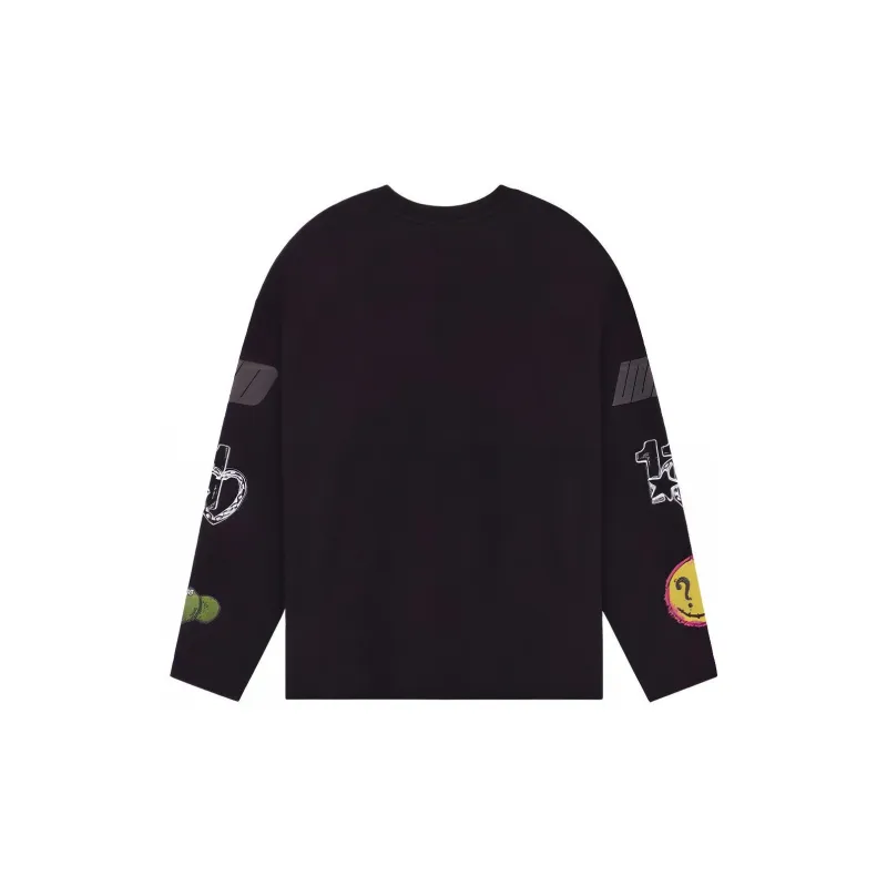 WE11DONE Heart Long Sleeve T Shirt-1