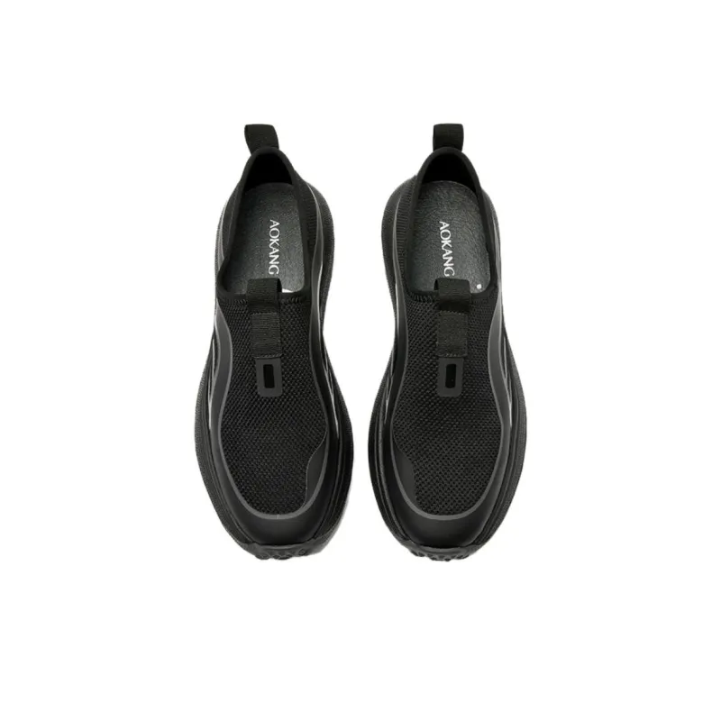AOKANG Running Shoes Men Low Top Black-3