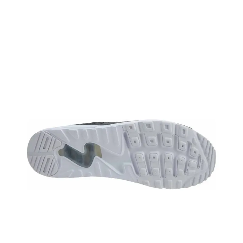 Nike Air Max 90 Cushioning Anti Slip And Wear Resistant Low Top Running Shoes Men's Black White-4
