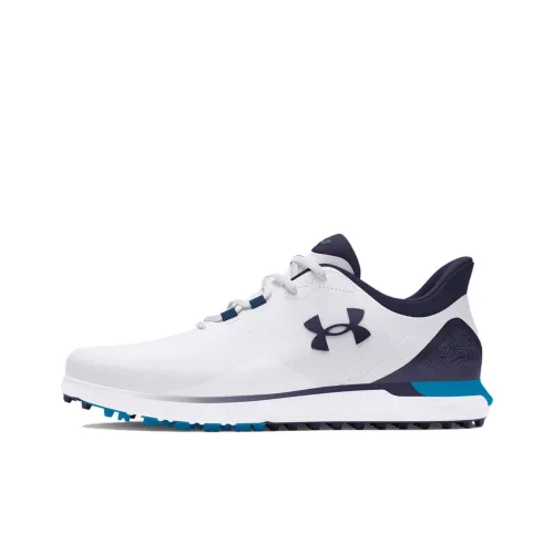 Under Armour Drive Fade Golf Shoes Men Low-Top White/Blue