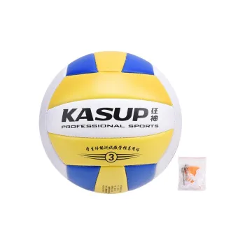 KASUP PVC Size 4 Volleyball Unisex Blue Yellow White