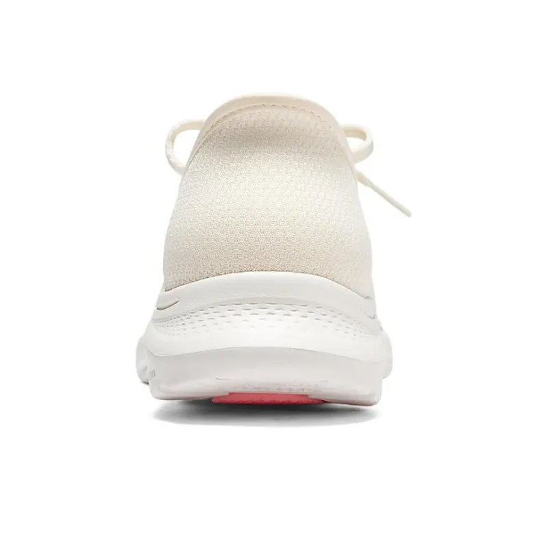 Skechers Cushioning Breathable Low Top Casual Running Shoes Women's Beige-4