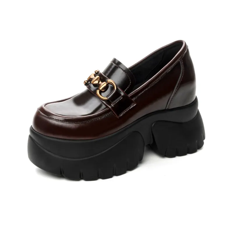 Shangjinni Loafers Women's Black/Beige/Brown-12