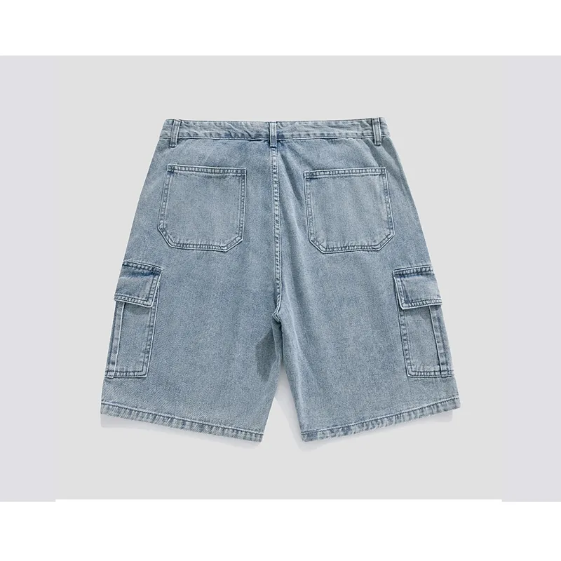 NONEVENT Denim Shorts Unisex Blue-1