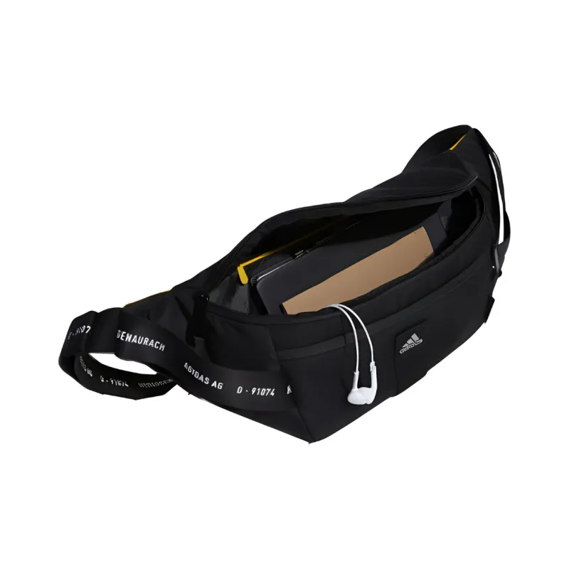 Adidas Polyester Sling Bags One Shoulder Crossbody Fanny Pack Regular Unisex Black-2