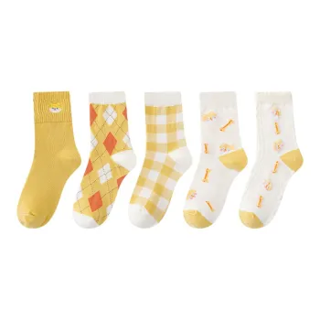 MIIOW Mid-Calf Socks Women's 5 Pack
