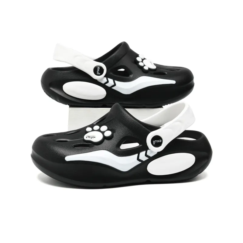 EXULL Q Clogs Women's Black White-4