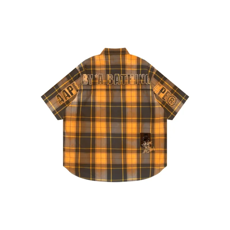 Aape Logo appliqué Plaid Shirt-1