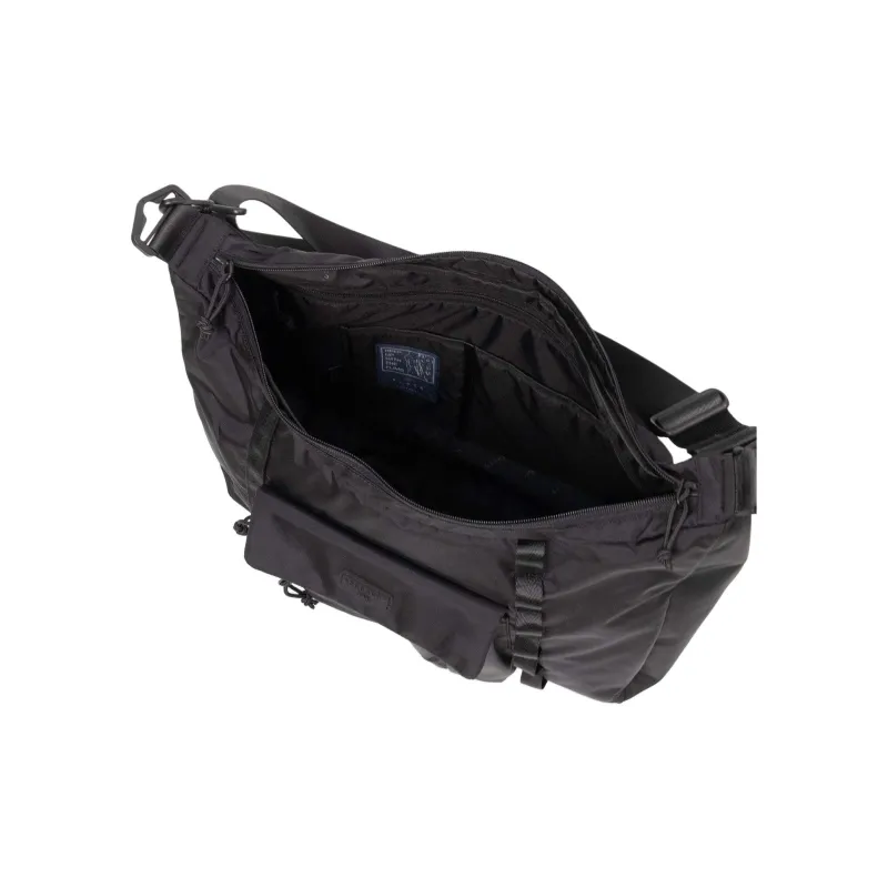 Doughnut Nylon Messenger Bag Shoulder Bag Unisex Black-3