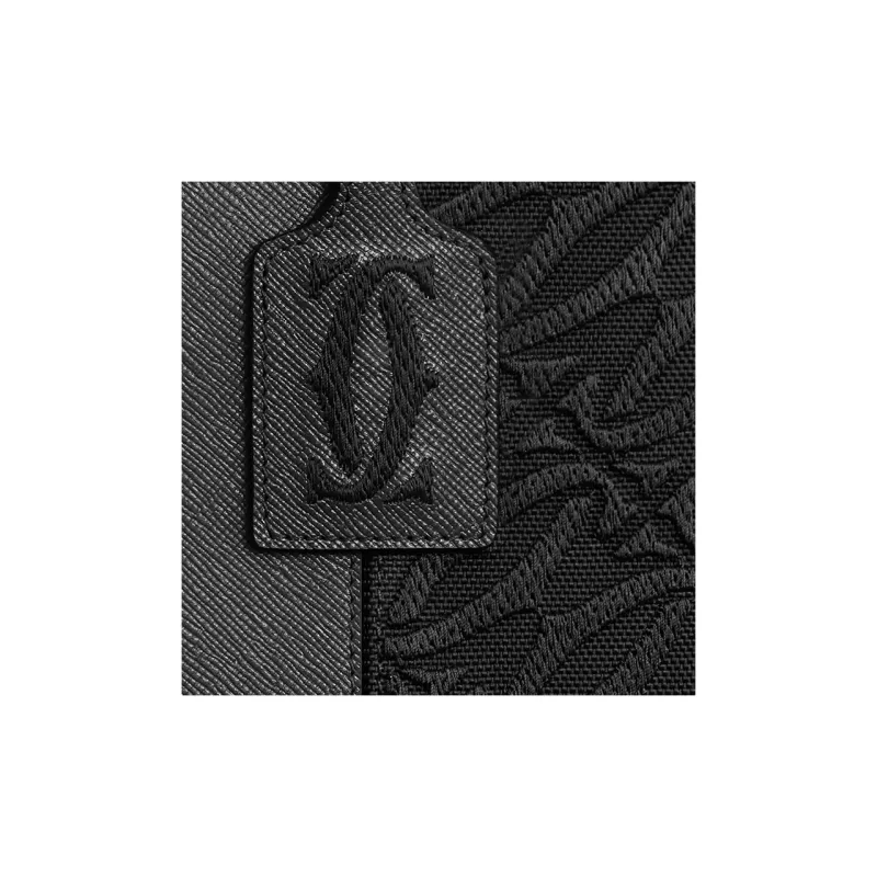 CARTIER C De Cartier Collection Textured Calfskin Tote Bag Shopping Bag Handbag Unisex Black-2