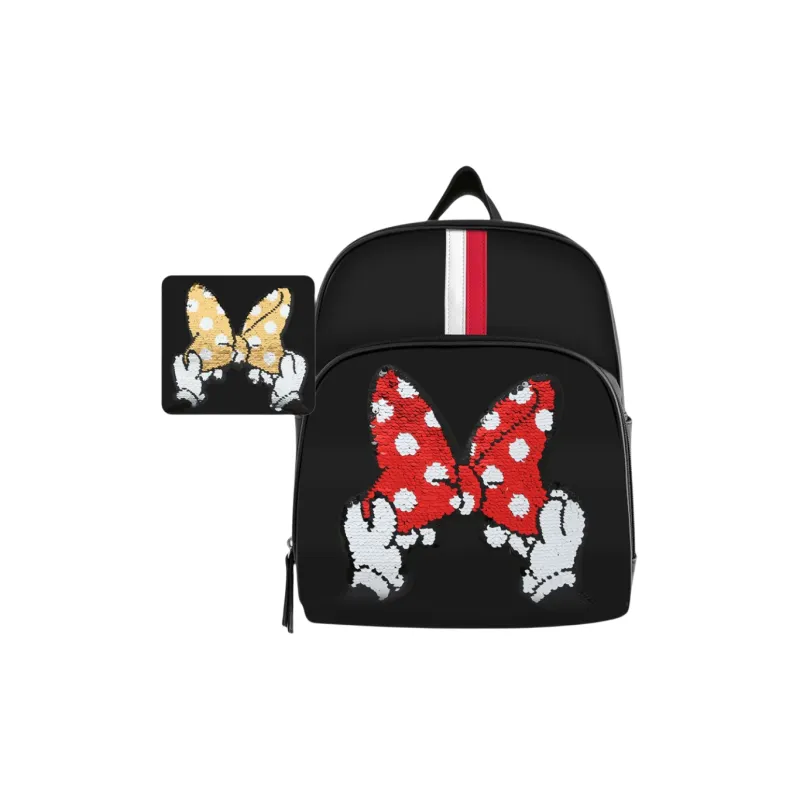 Disney Polyester Backpack Maternity Bag Shoulder Bag Unisex Black-4