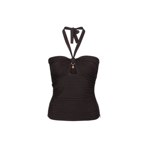 PHILOSOPHY DI LORENZO SERAFINI Plissé-effect Halterneck Top