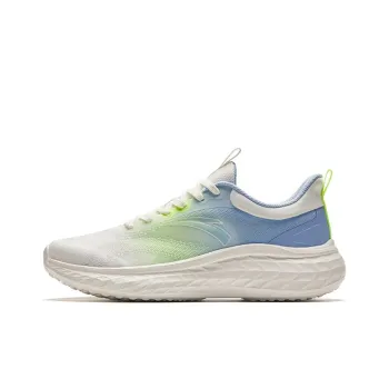 Anta Shock Absorbers With Slip Resistant Features Low Top Running Shoes Men's White Blue Yellow