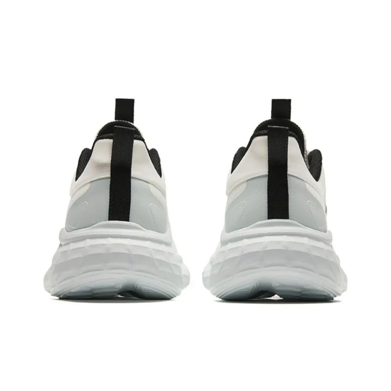 Anta Running Collection Anti-Slip Wear-Resistant Low-Top Running Shoes Men's White Gray Black-3