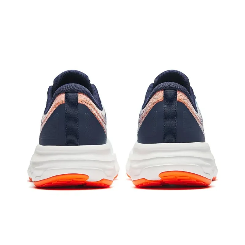 Anta Running Collection Cushioned Slip Resistant Low Top Running Shoes Men's White Blue Orange-3