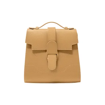 SENREVE Cow Leather Versatile Crossbody Large Capacity Women's Bag Large Size Women's Caramel