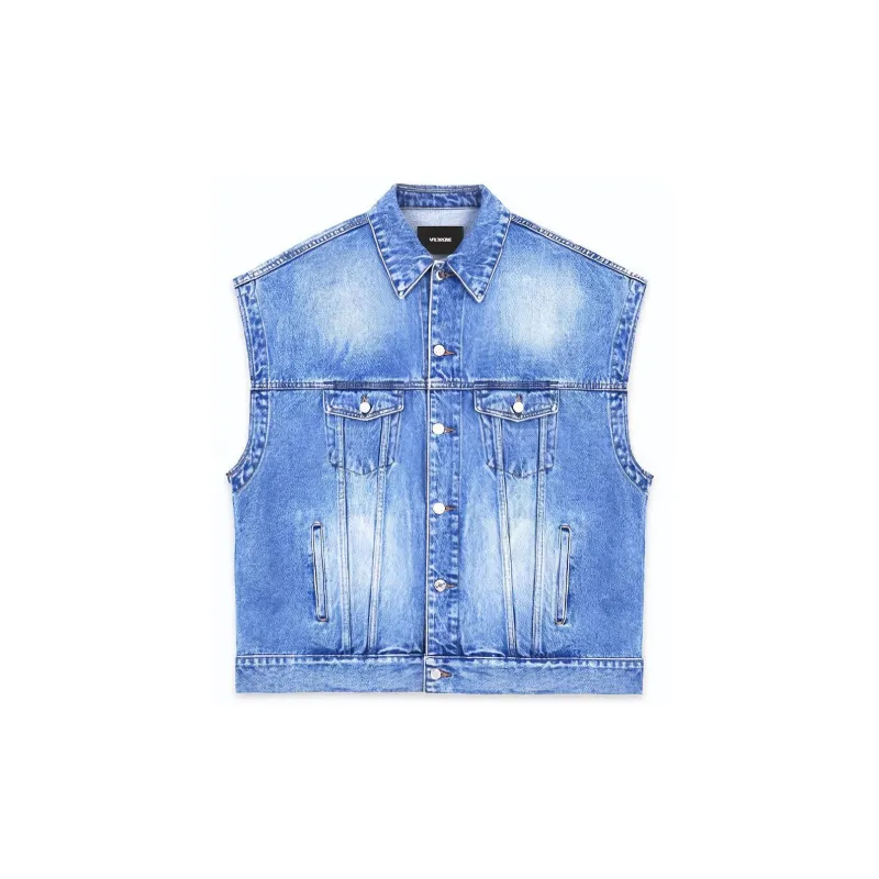 WE11DONE FW22 Tank Top Unisex Blue-1