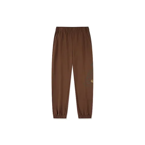 QIAODAN Knitted Sweatpants Men Sandalwood Brown