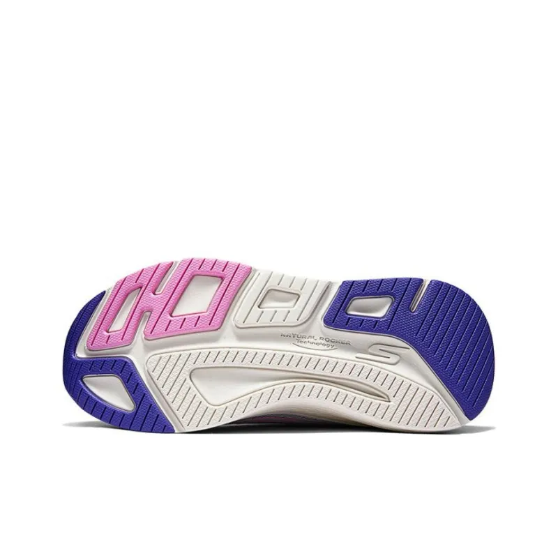 Skechers Cushioned Slip Resistant Breathable Low Top Casual Running Shoes Women's Blue Pink-6