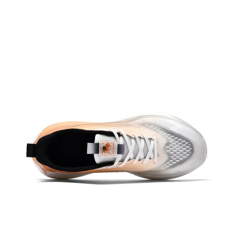 POLUDIYIPI Yipao Running Shoes Unisex Low Top Emmaus Orange/White Mist Blue/Lime Green-5