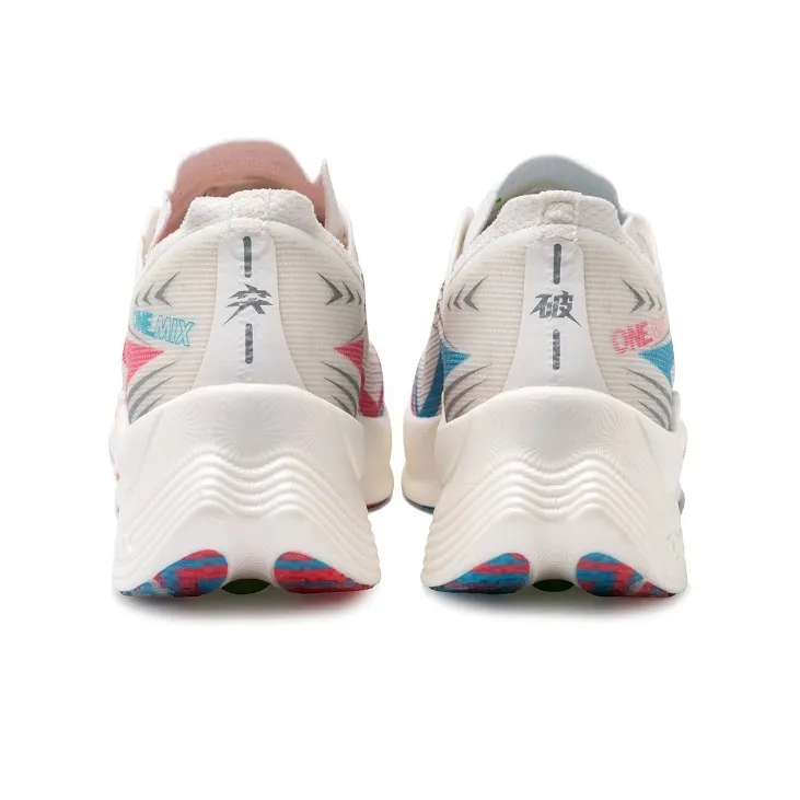 ONEMIX Run Cool Running Shoes Unisex Mismatched Color Pink & Blue In Action-3