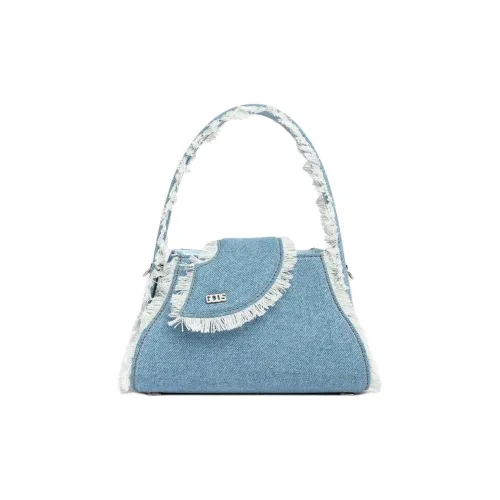 GCDS Small Comma Denim Bag