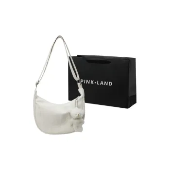 PINK·LAND PU Crossbody Bag, Shoulder Bag Women's Ecru/Black/Green/Pink