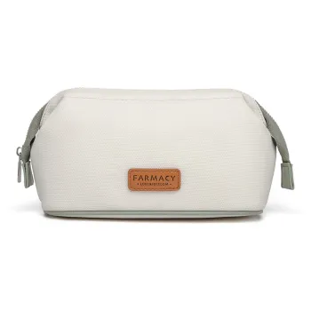 Farmacy PU Clutch Toiletry Bag Storage Bag Makeup Bag Medium Size Women's Black/Khaki/Green