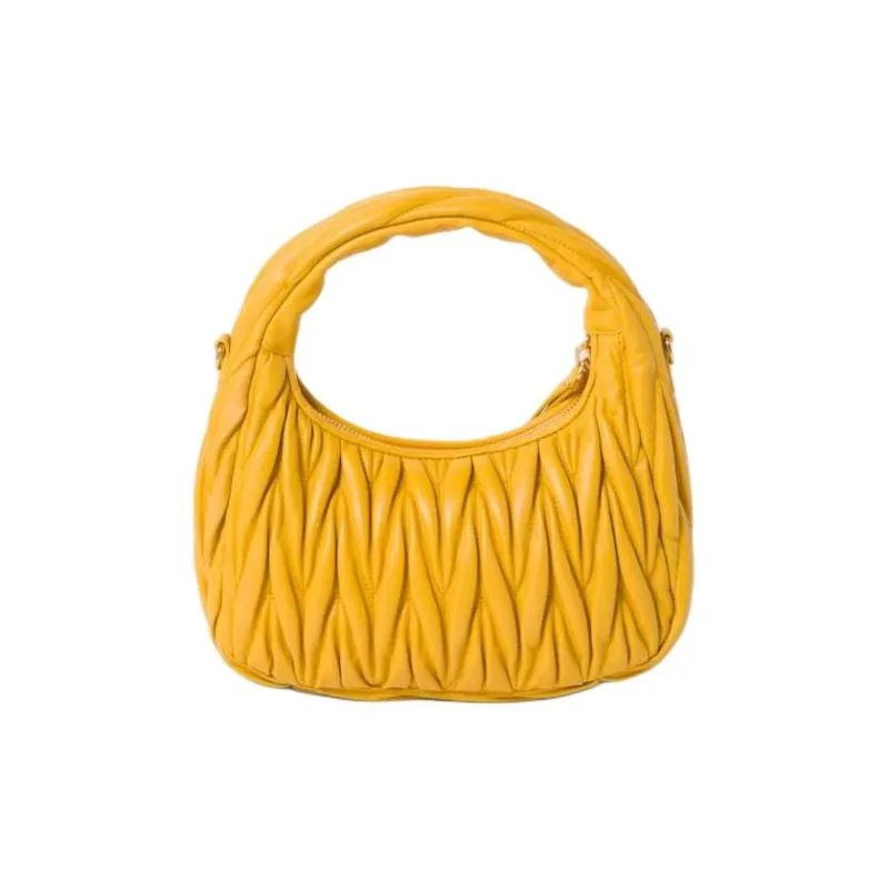 MIU MIU Wander Series Leather Hobo Bag Shoulder Bag Crossbody Bag Handbag Women's Leather-2