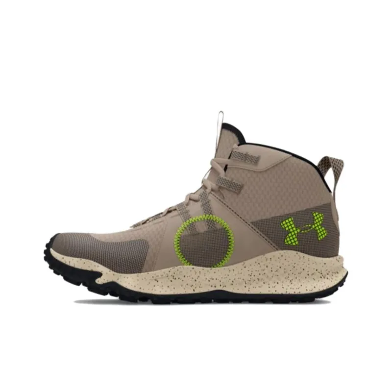 Under Armour Charged Maven Anti-Slip Wear-Resistant High-Top Running Shoes Men's Gray Green-0