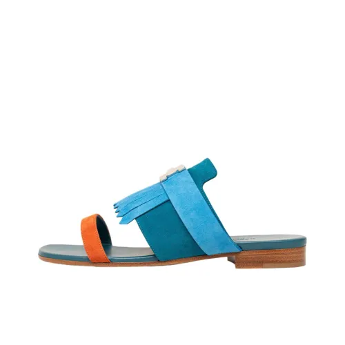 HERMES Coralia Stylish Sandals Women's Blue