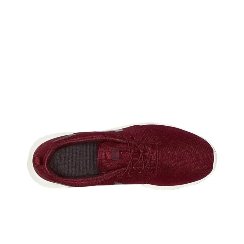 Nike Roshe One Cushioning, Wear Resistant Low Top Running Shoes Men's Red-2