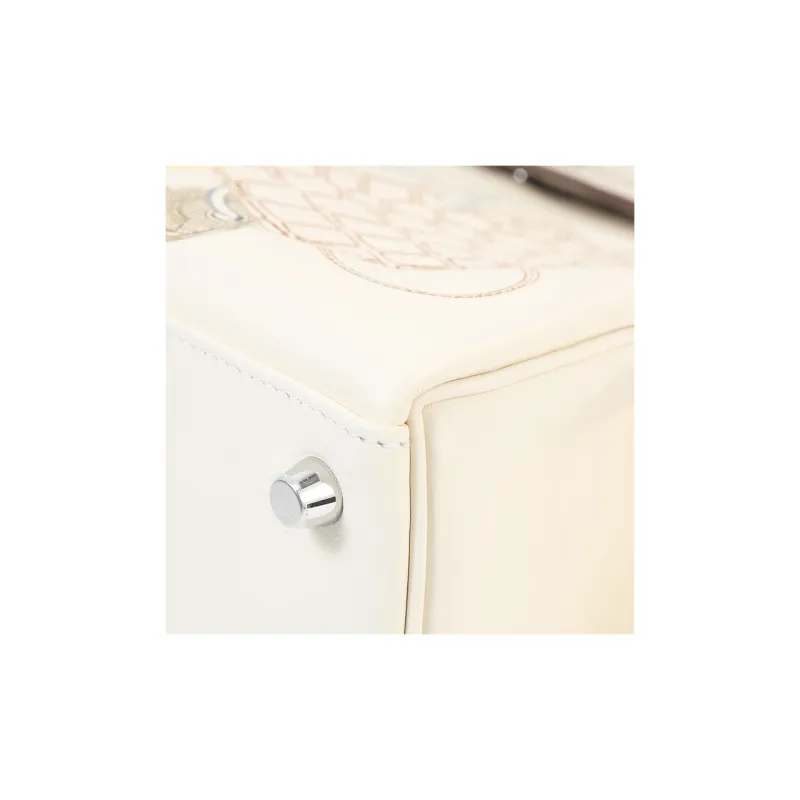 HERMES Kelly Swift Calfskin Kelly Bag Handbags Women's I2 Nata Cream White-7