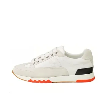 HERMES Trail Low Top Casual Shoes Men's White