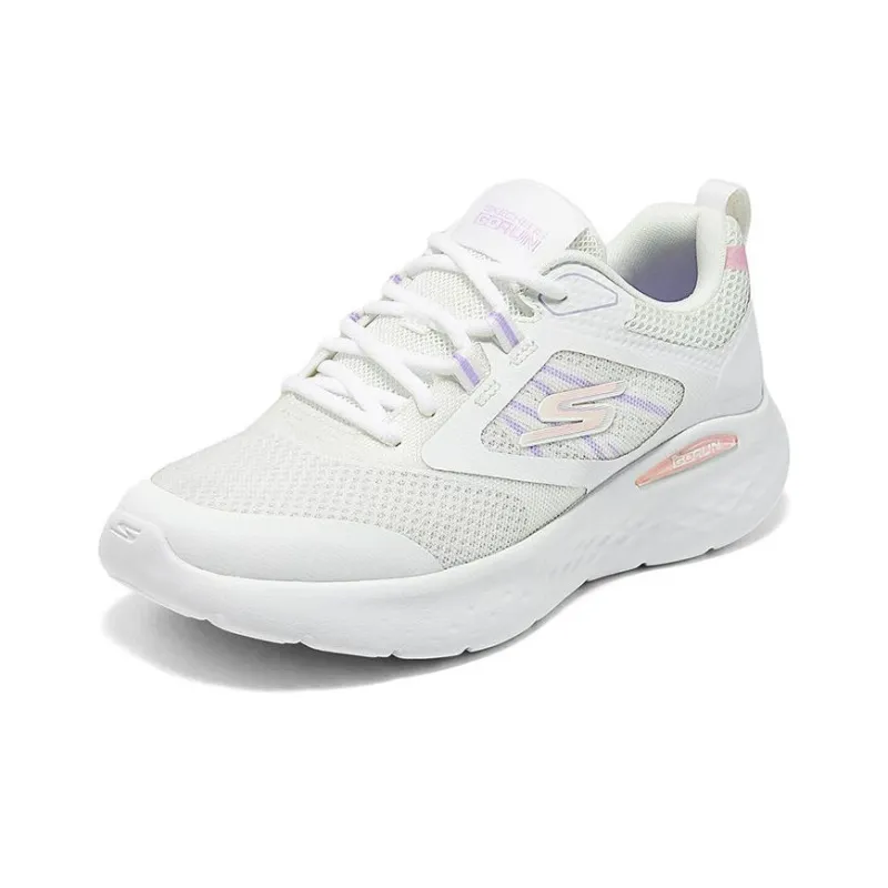 Skechers Cushioning Breathable Lightweight Low Top Casual Running Shoes Women's White-2