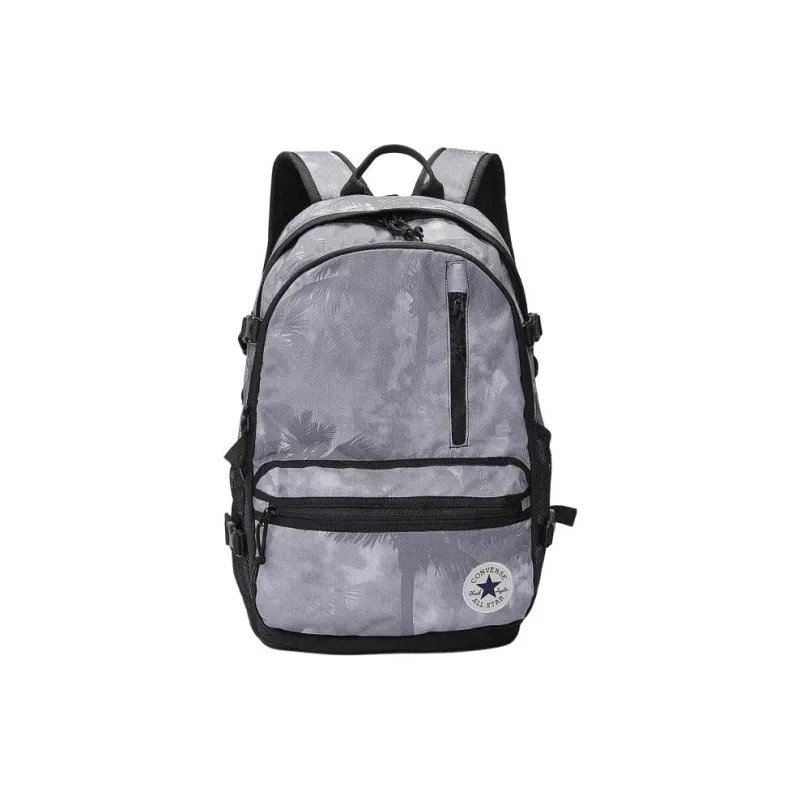 Converse Fabric Blend Polyester Backpack Medium Size Unisex Gray-0