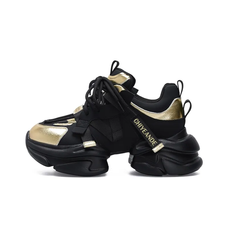 CHIYEANDE Low-Top Chunky Sneakers 7cm Women's-8
