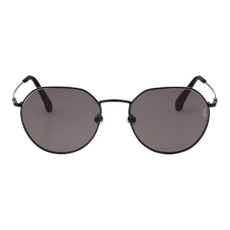 VEDI VERO Metal Irregular Shape Sunglasses Unisex Black-0