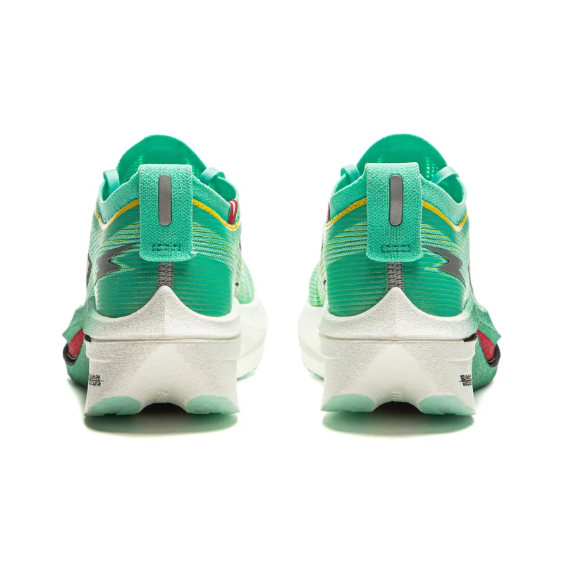 LiNing Feidian 4 Elite Cushioning Anti Slip Wear Resistant Breathability Low Top Running Shoes Unisex Cyan Yellow-5