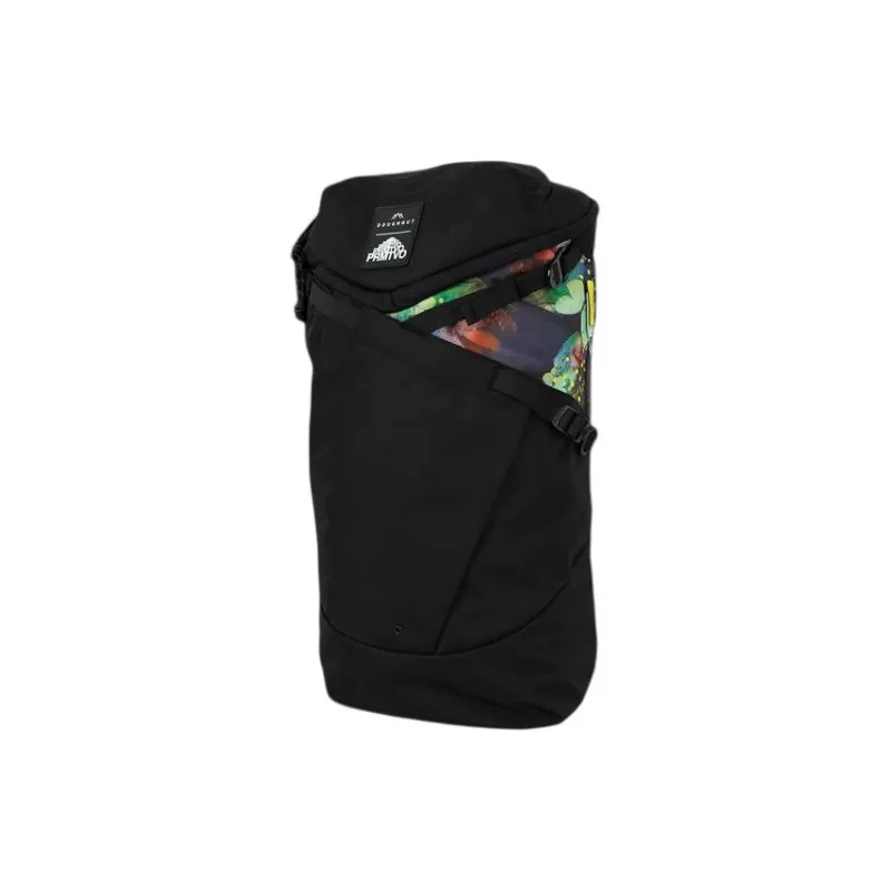 Doughnut PRMTVO Collaboration Recycled Polyester Backpack Large Size Unisex Black & Multicolor-1