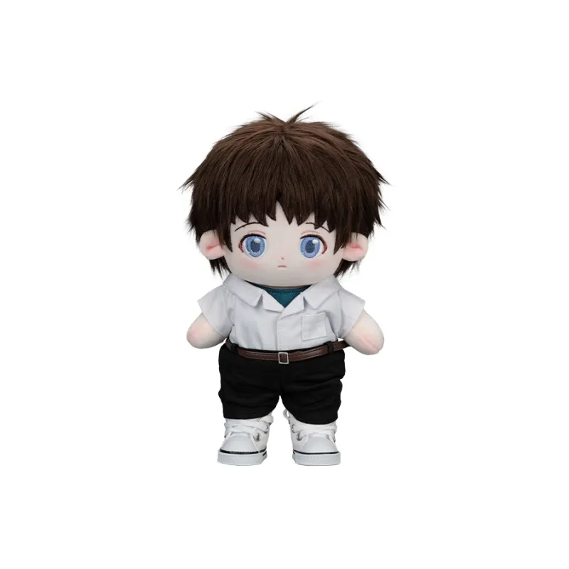 POP MART Resonance Neon Genesis Evangelion School Uniform Dolls Plush Doll 20cm High-5