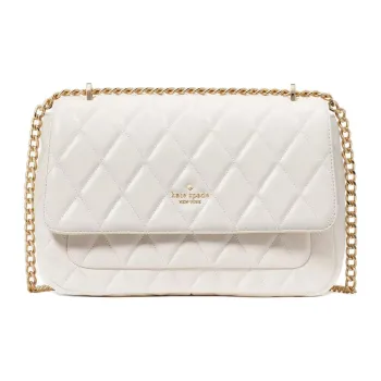 Kate Spade Leather Handbag Shoulder Bag Women's Parchment Color