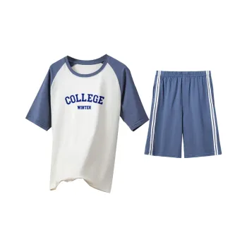 Close fitting Areas Pajama Set Men's