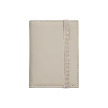 ZARA PU Polyurethane Wallets Card Holders Regular Men's Pearl Gray