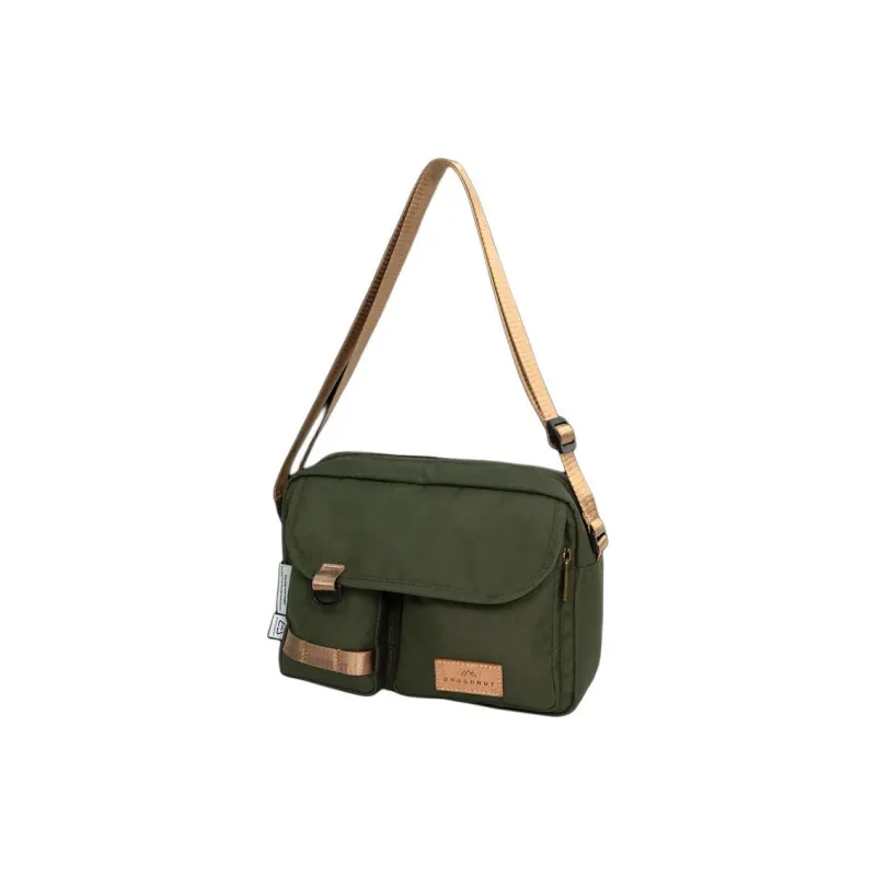 Doughnut Recycled Polyester Shoulder Bag, Crossbody Bag Unisex Army Green-1